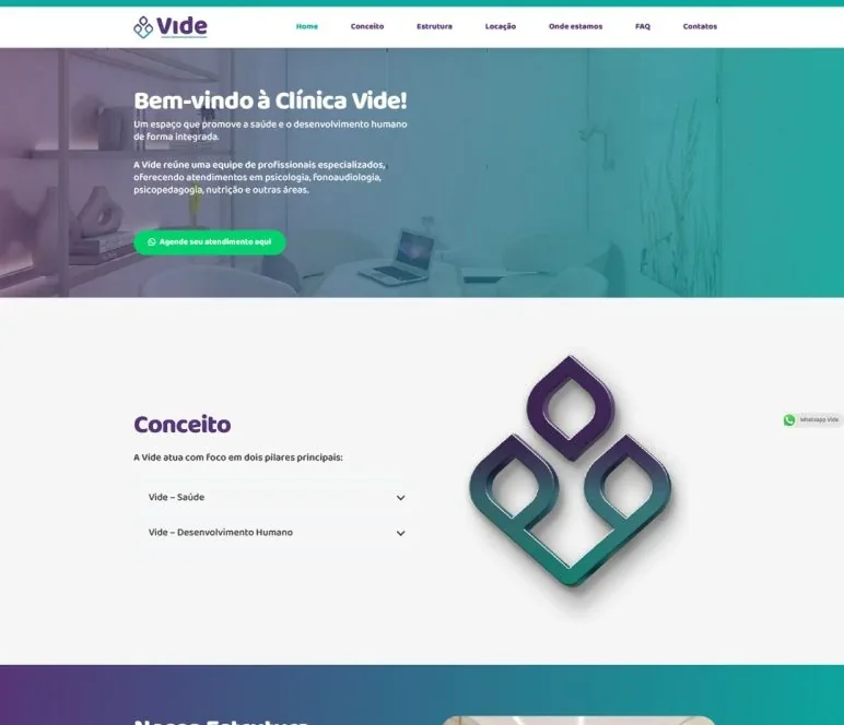 Projeto Vide — Site